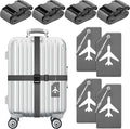 Weewooday 8 Pcs Luggage Straps Suitcase Tags Set by Weewooday