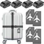 Weewooday 8 Pcs Luggage Straps Suitcase Tags Set by Weewooday