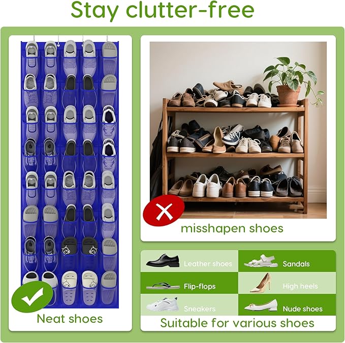 Unjumbly Over the Door Shoe Organizer - Image 6