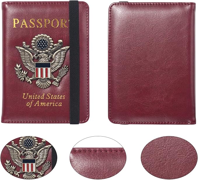 Passport Holder for Travel Passport Cover for Men Passport Wallet Case - Image 5