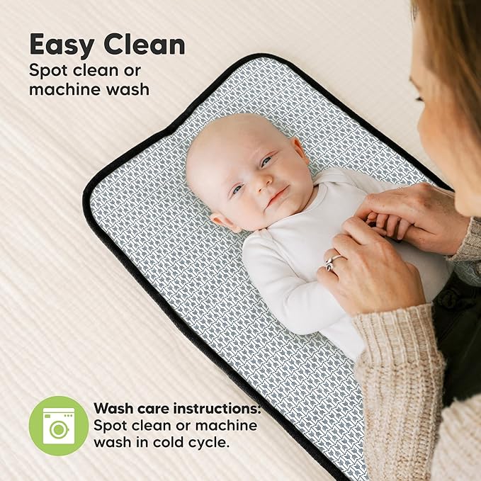 KeaBabies Portable Diaper Changing Pad, Easy Wipe Clean - Image 7