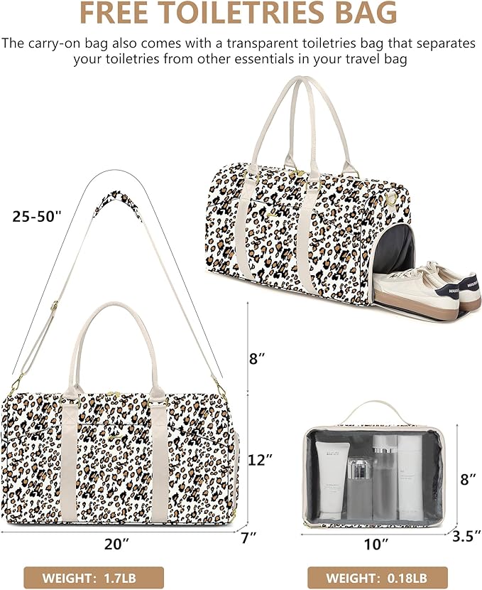 Women Duffle Weekender Travel Bag: Large Duffel Bags - Image 5