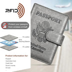 Herain Passport Holder for Travel Cruise Essentials, RFID Passports Book Card - Image 5