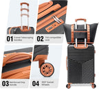 Hoteel 4 Piece Luggage Set Carry on ABS+PC Hard Shell Suitcase - Image 4