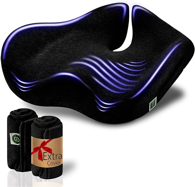 Pressure Relief Seat Cushion for Tailbone Pain – X Large Office Chair Cushion by SitCushion