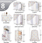 8 Set Packing Cubes for Travel, Gifts for Women Mom, Anti-Tearing Suitcase - Image 2