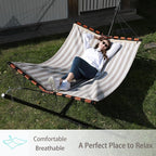 TegerDeger 12FT 2 Person Hammock Large Hammock Quick Dry 450LB Capacity - Image 2