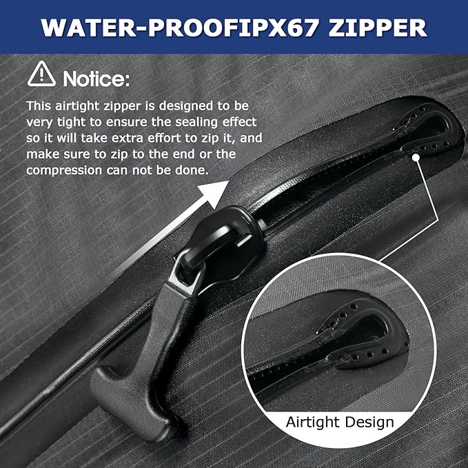 TPU Vacuum Bag for Travel, 70D Nylon Reusable Compression Bag - Image 6