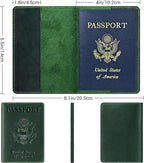 BIAOTIE Premium Leather Passport Holder Covers, Rfid Travel Wallet Passport - Image 3