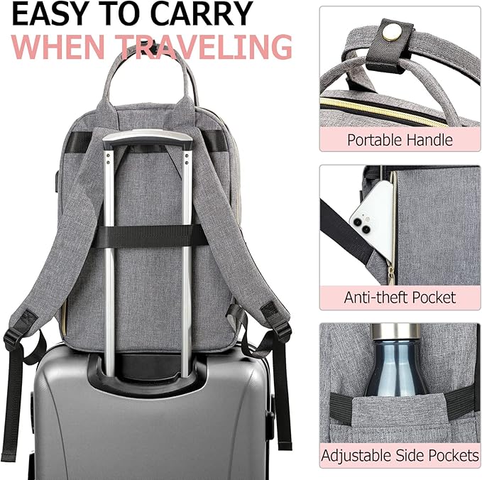 Laptop Backpack for Women Men, School Backpacks for Teens Girls Boys, 17.3 Inch - Image 4