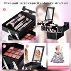 Makeup Train Case, Portable Makeup Case - Image 4