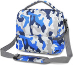 FlowFly Kids Double Decker Cooler Insulated Lunch Bag Large Tote - Image 6