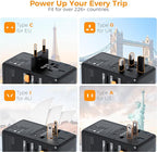 TESSAN Universal Travel Adapter, 140W GaN International Plug Adaptor - Image 5