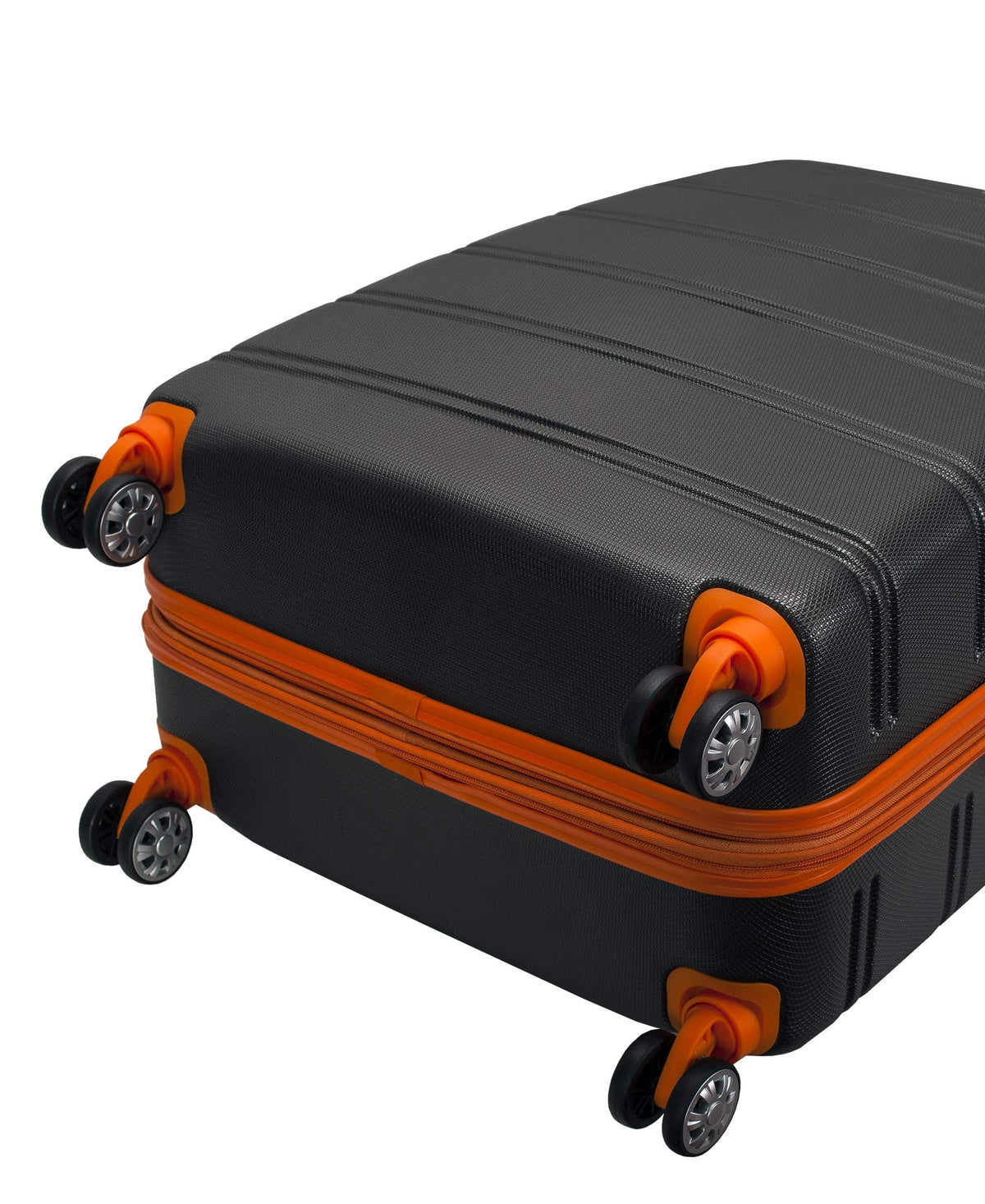 Melbourne Hardside 3 Piece Expandable Spinner Wheel Luggage Set (Charcoal / 3 Piece (20"/24"/28"))