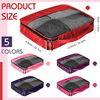 5 Pcs Packing Cubes for Suitcase Large Travel Cubes Carry on Luggage Organizer - Image 2