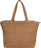 Roxy Women's Beach Tote Bag | Travel | Vacation | Straw | Lightweight | - Image 3