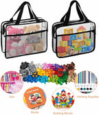 XEWEA 2PCS Middle TSA Approved Clear Travel Toiletry Bags - Image 9