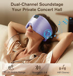 LC-dolida Luxurious Silk Soft Sleep Mask, Sleep Headphones - Image 3