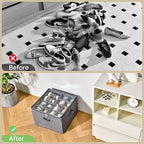 2 Pack Shoe Organizer for Closet, Fits up to 32 Pairs, Adjustable Dividers for - Image 4