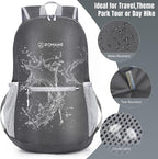 ZOMAKE Ultra Lightweight Hiking Backpack 20L, Packable Small Backpacks Water - Image 4