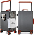 feilario 20'' Aluminum Frame Wide Handle PC Hardside Carry On Luggage by feilario