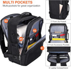 PIJUSHI Travel Backpack for Women Men Expandable Carry on Luggage Backpack - Image 4