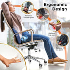 BLACK+DECKER Cooling Gel Lumbar Memory Foam Cushion – Ergonomic Back Support - Image 6