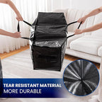 TAILI Extra Large Moving Bags, 8 Pack Black Heavy Duty Totes - Image 5
