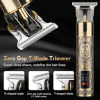Professional Hair Clippers for Man,Electric Shavers Razor T-Blade Hair Trimmer, Men’s Grooming Kit Cordless Barber Trimmer Bald Shavers with 4 Guides & 3 Foil Head (Bronze)