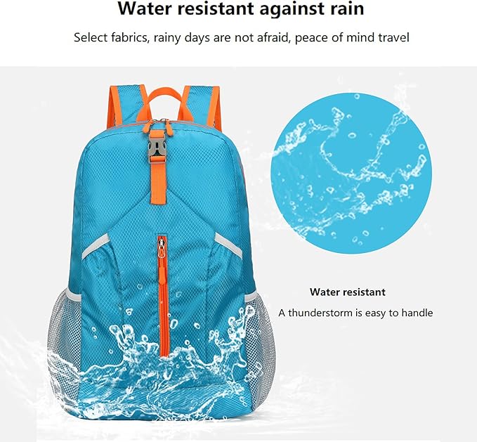 25L Hiking Backpack Foldable Sports Daypack Camping Collapsible Bag Water - Image 3