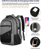 MATEIN 17 Inch Work Backpack for Men Women, Water Resistant Practical Travel - Image 4