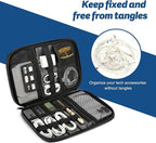 Electronic Organizer Travel Case, All-in-One Portable Cable Organizer Bag - Image 3