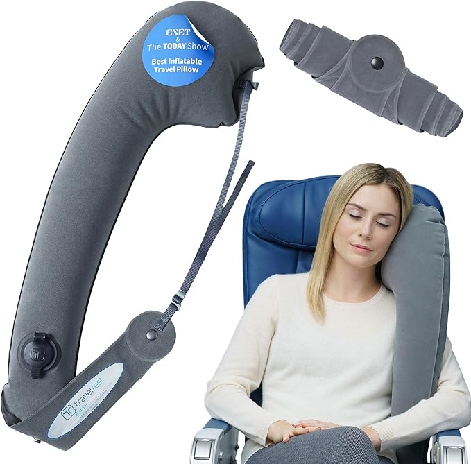 TRAVELREST Ultimate Inflatable Travel Neck & Body Pillow by travelrest