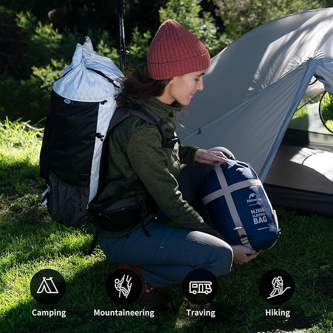 Naturehike Sleeping Bags for Adults, 23/39℉ Mummy Backpacking Sleeping Bag - Image 7
