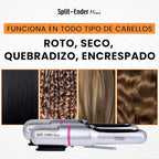 Split-Ender Mini - The Original Cordless Split End Hair Trimmer Automatic 3 AAA Battery Home Care Clipper 2-in-1 for Dry Damaged Splitting Broken Brittle Straight Curly Frizzy Beauty Styling - Pink