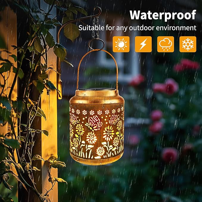 Brizled Butterfly Solar Lantern Lights - Image 6