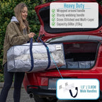 VENO 4 Pack Moving Bags Plastic Storage Totes Clothes Organization Large W - Image 3