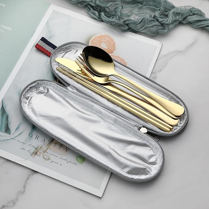 DEVICO Camping Utensils, Portable Travel Utensils - Image 3