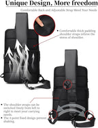 BASICPOWER Sling Bag for Men Women, Shoulder Crossbody Backpack - Image 8