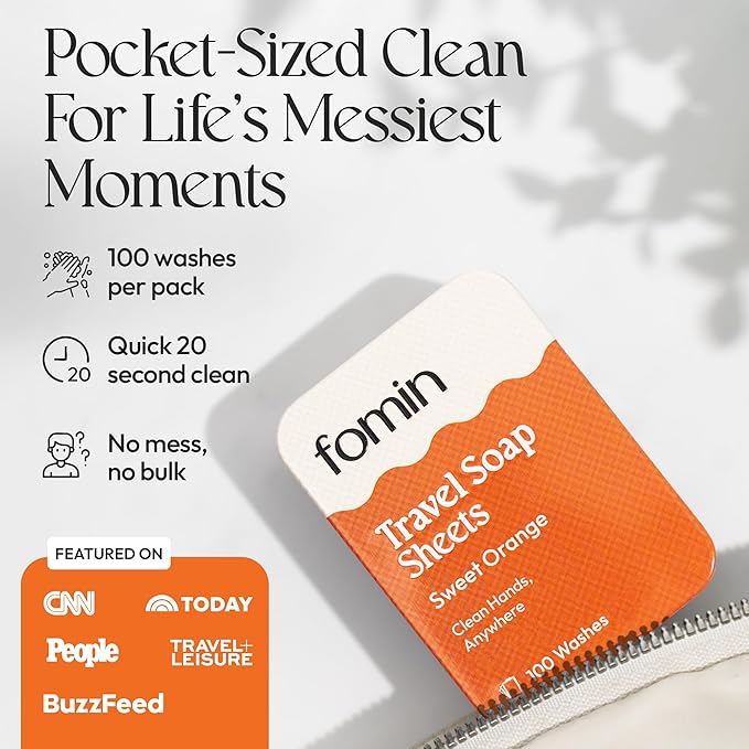 FOMIN - Antibacterial Paper Soap Sheets Tin - Image 5