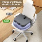 Benazcap Large Seat Cushion for Office Chair Memory Foam Coccyx Pain Relief - Image 3