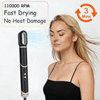 5-in-1 Hot Air Styler,Foldable Design 110,000 RPM High-Speed Hair Dryer Brush,Auto-Wrap Curlers for Curling,Straightening,Volumizing, Frizz-Free & No Heat Damage,Includes Travel Bag,Gift for Women