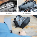 Alex T1 large storage electronics organizer travel case pouch, YKK - Image 2