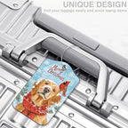 Set of 2 Christmas Dog and Red Cardinal Luggage Tags - Image 5