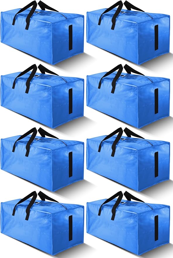 8 Pack Large Strong Moving Bags by HOMESURE