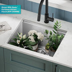 KRAUS Kore 23-Inch Undermount Workstation Single Bowl 16 Gauge Deep Laundry - Image 14