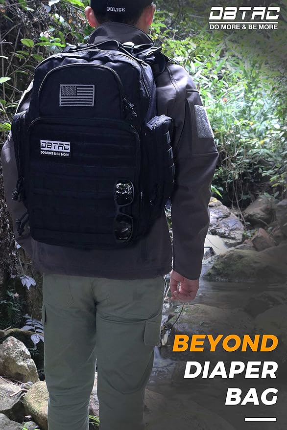Diaper Bag Backpack for Dad, DBTAC Large Baby Nappy Bag for Men w/Changing Mat - Image 4