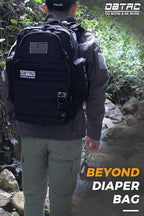 Diaper Bag Backpack for Dad, DBTAC Large Baby Nappy Bag for Men w/Changing Mat - Image 4