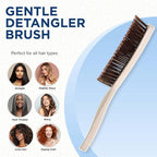 Giorgio Gentle Detangler Brush for Men - Dual Length Bristles for Fine and Thick Hair, Scalp Massager, and Travel Detangling Brush for All Hair Types