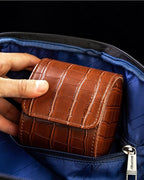 MR.OKAY Single Watch Travel Case-Classic Leather Watch Case - Image 6